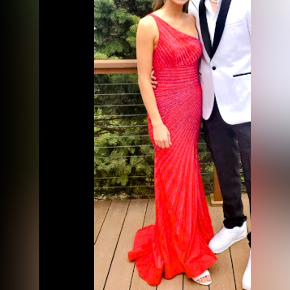 PROM IS ALMOST HERE. Stunning Red Sequin Gown.